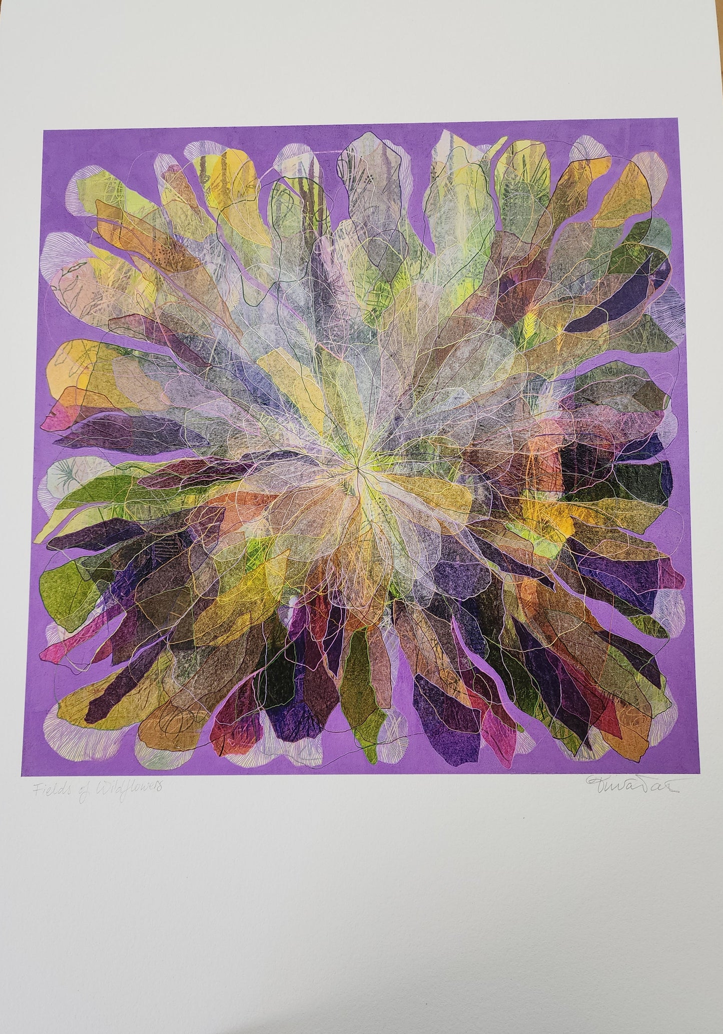 'Fields of Wildflowers' Large Print by Emma Falt