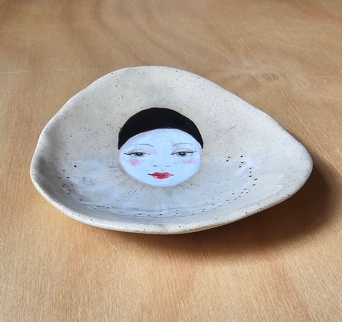Pierot Trinket Dish by Story Street Ceramics