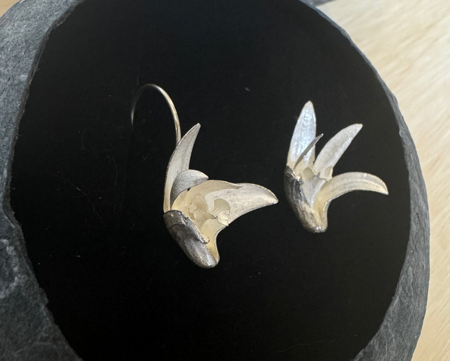 Sydney Rock Orchid Silver Earrings