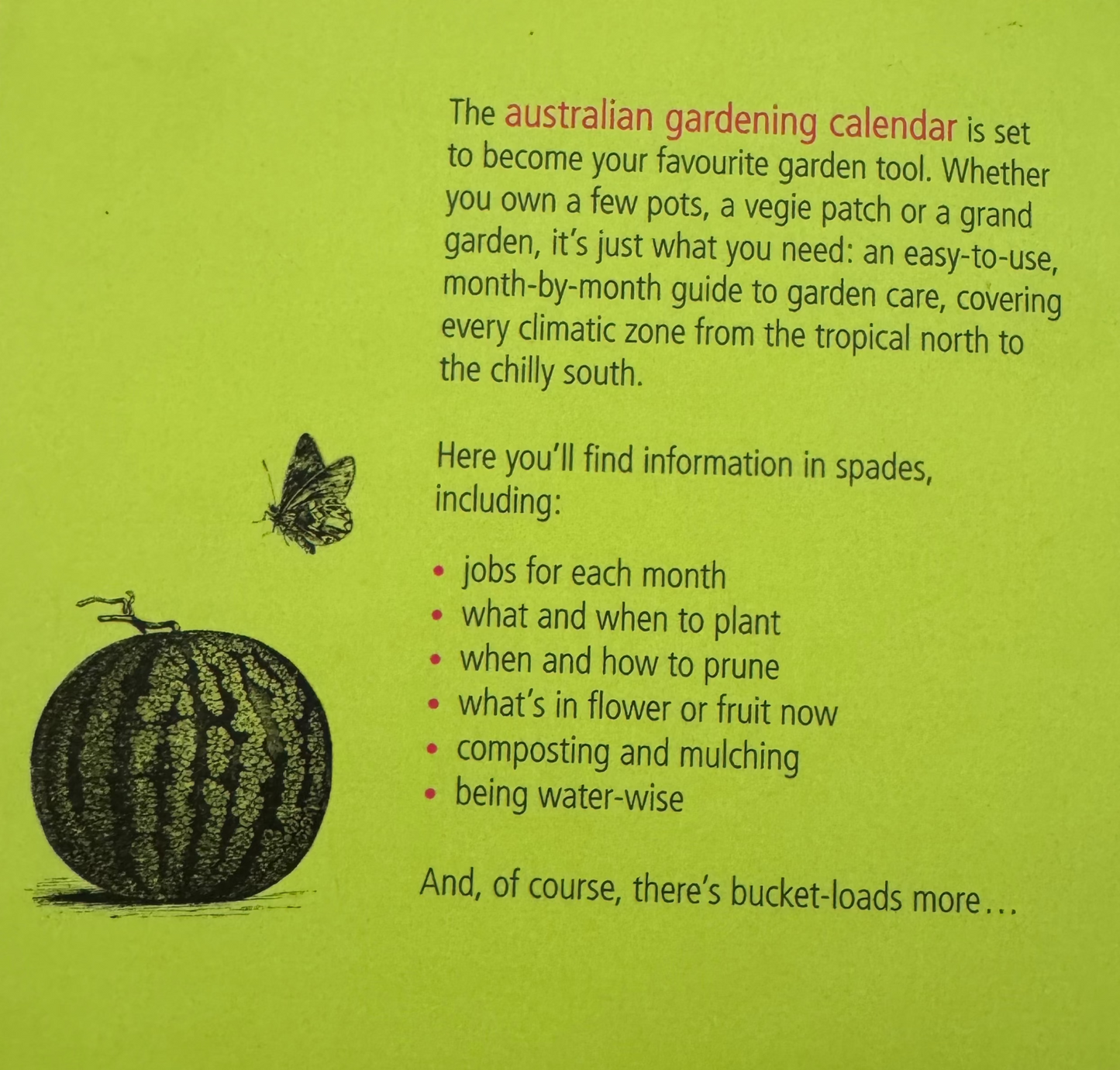 Australian Gardening Calendar