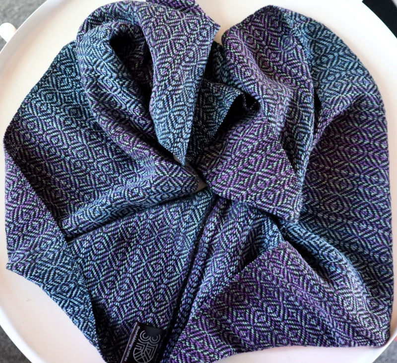 Grape Fizz Scarf by Threefold Designs