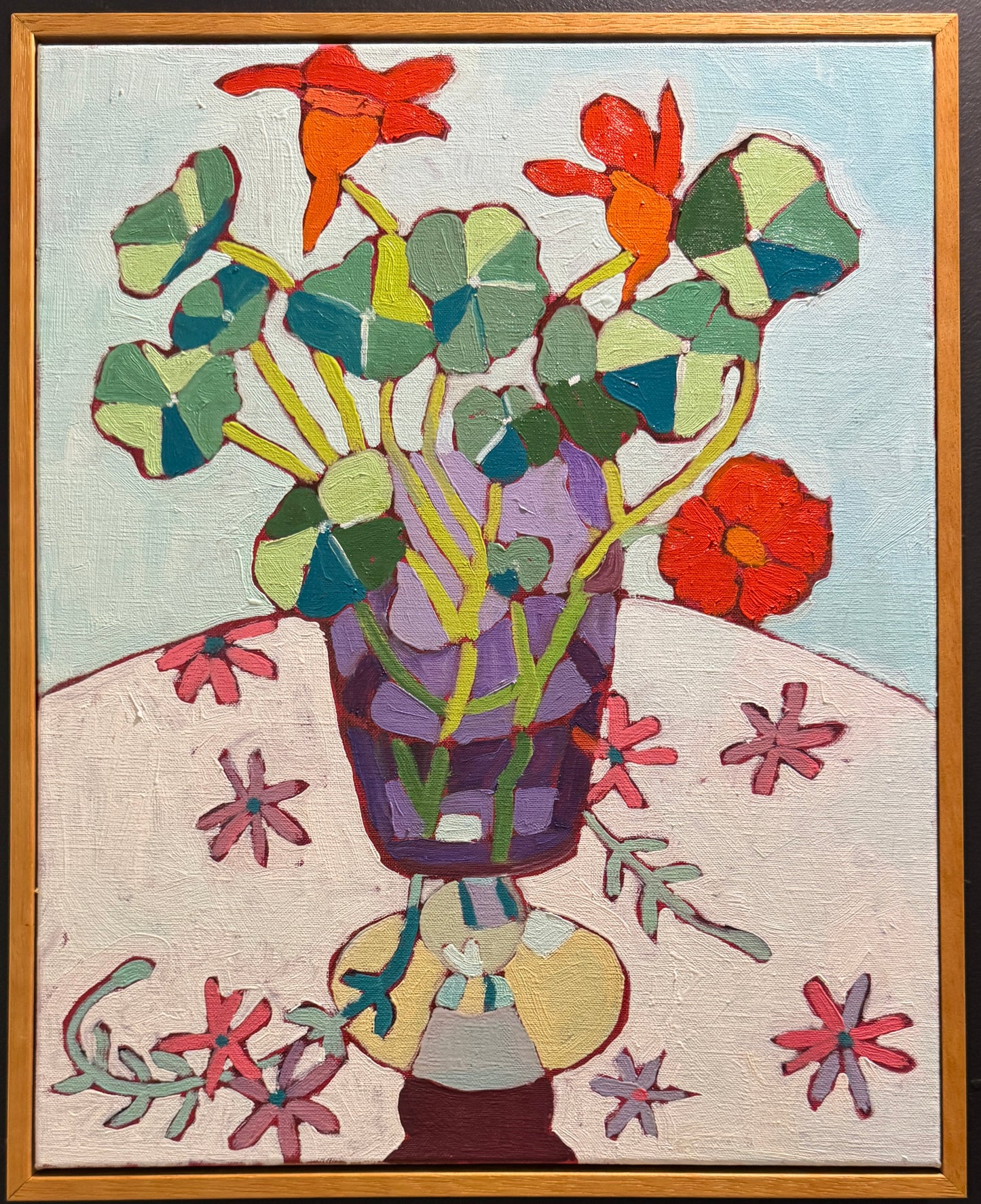 Purple Vase by Louise Vadasz
