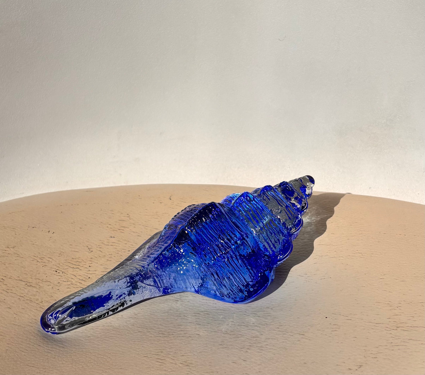 Large Glass Conch Shell by Caslake and Pedler