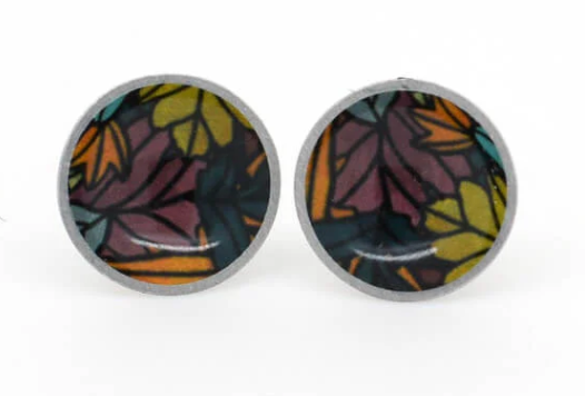 Kitty Came Home - Autumn Leaves Studs