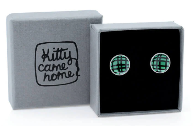 Kitty Came Home - Crosshatch Green, 12mm DC Stud