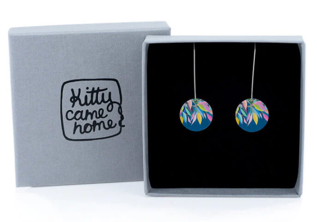 Kitty Came Home - Evening Leaves, 17mm C Drop Hook