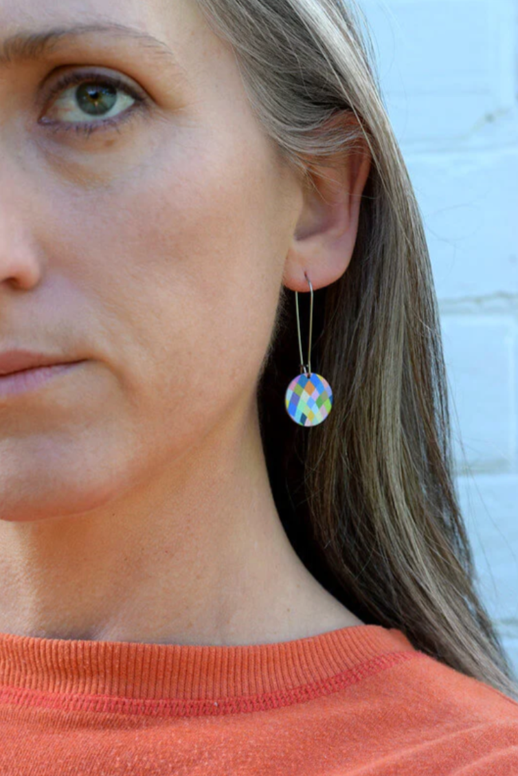 Kitty Came Home - Harlequin Lines, 17mm C Drop Hook