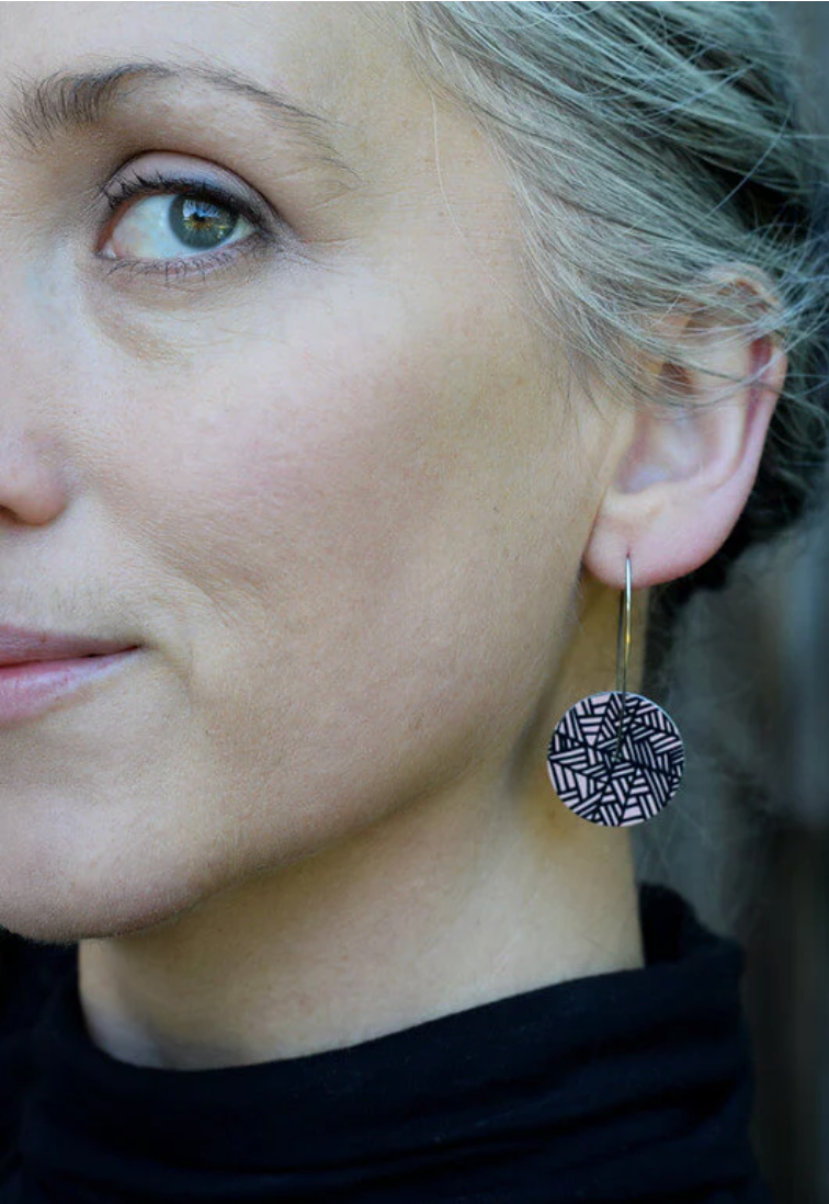 Kitty Came Home - Herringbone Orange, 25mm Drop Hook