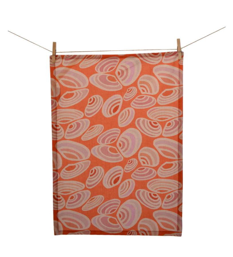 Sea Shells Tea Towel by Kitty Came Home