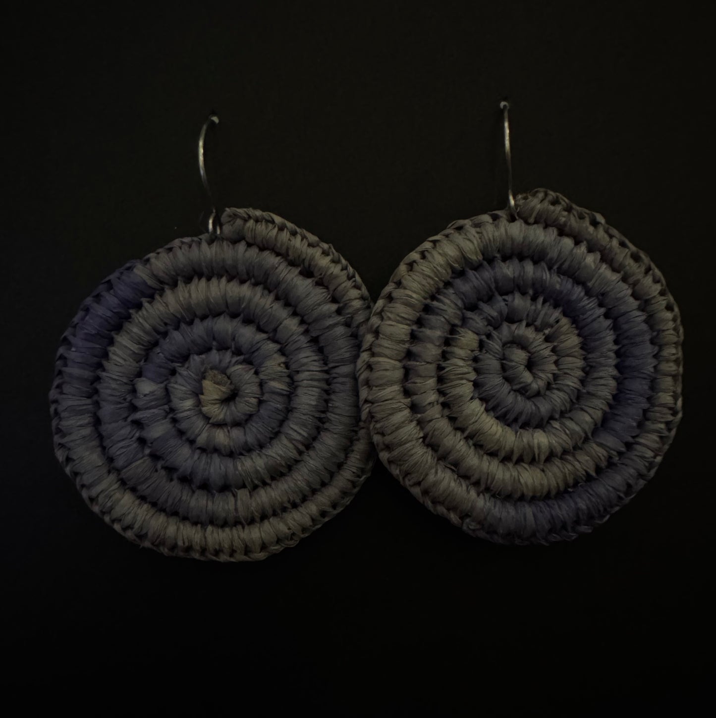Large Lavender Woven Earrings by Tahnae Davidson-Bartley
