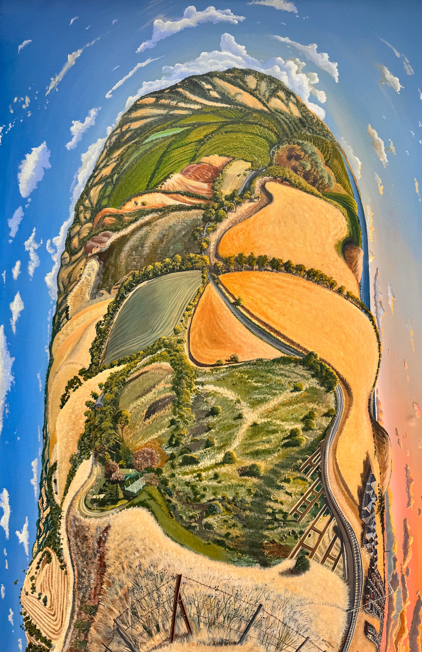 Pedler Creek Road Overlooking Fidge Farm Road by Brian O'Malley