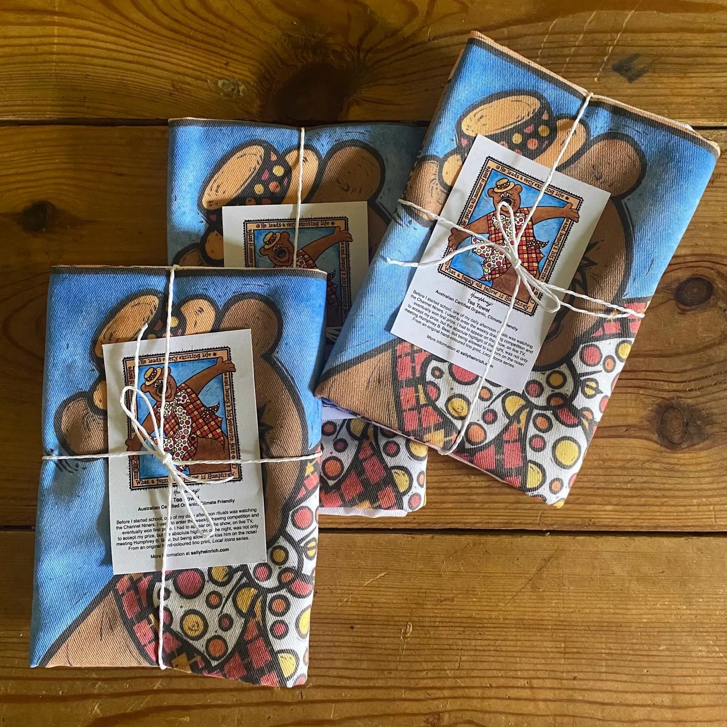 Humphrey Tea Towel by Sally Heinrich