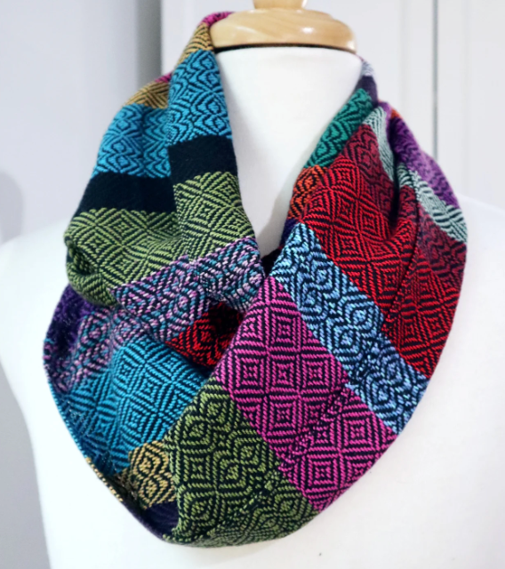 Liquorice Allsorts Scarf by Threefold Designs