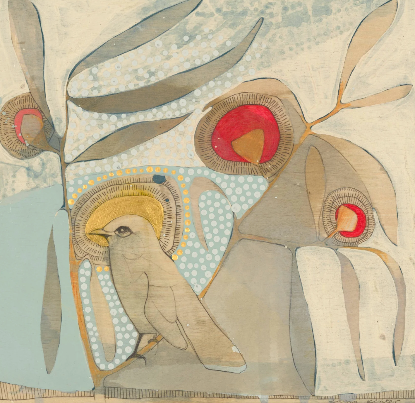 Dana Kinter -Western Thornbill and Eucalyptus- Mini Prints