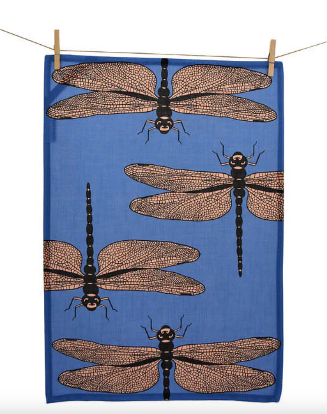 Dragonflies Tea Towel by Kitty Came Home