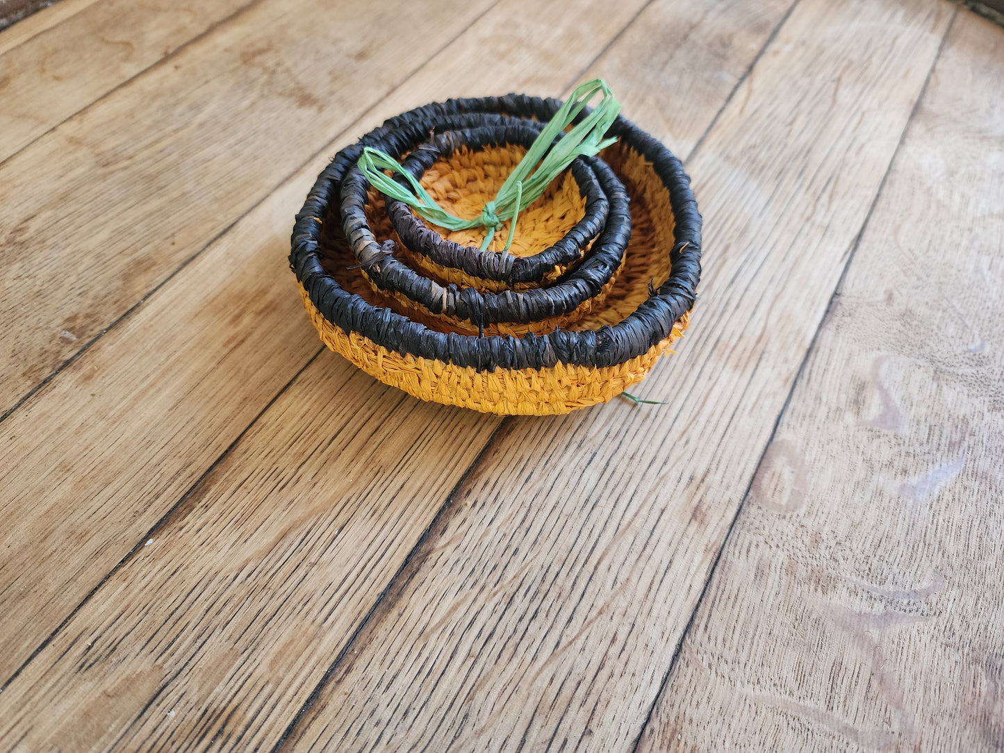 Black and Tumeric Basket Nest Set