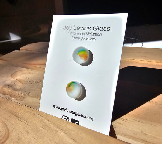 Glass Marini Studs  by Joy Levins