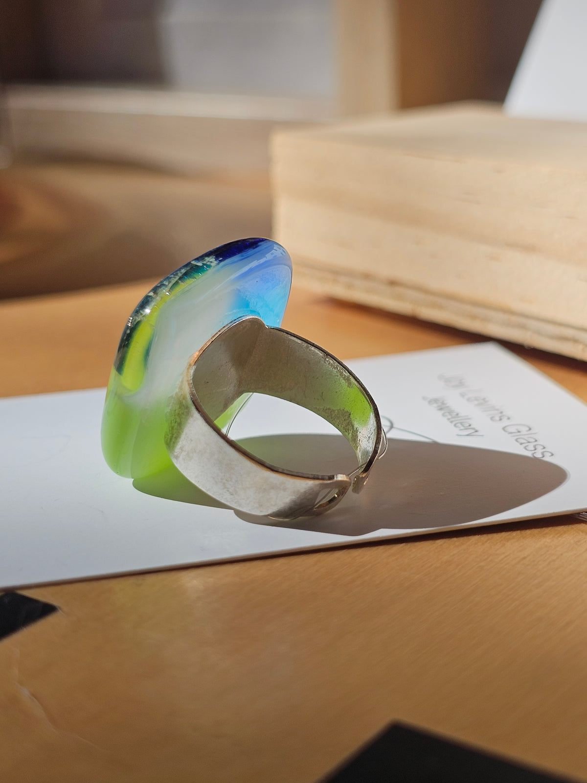 Glass Pebble Rings by Joy Levins
