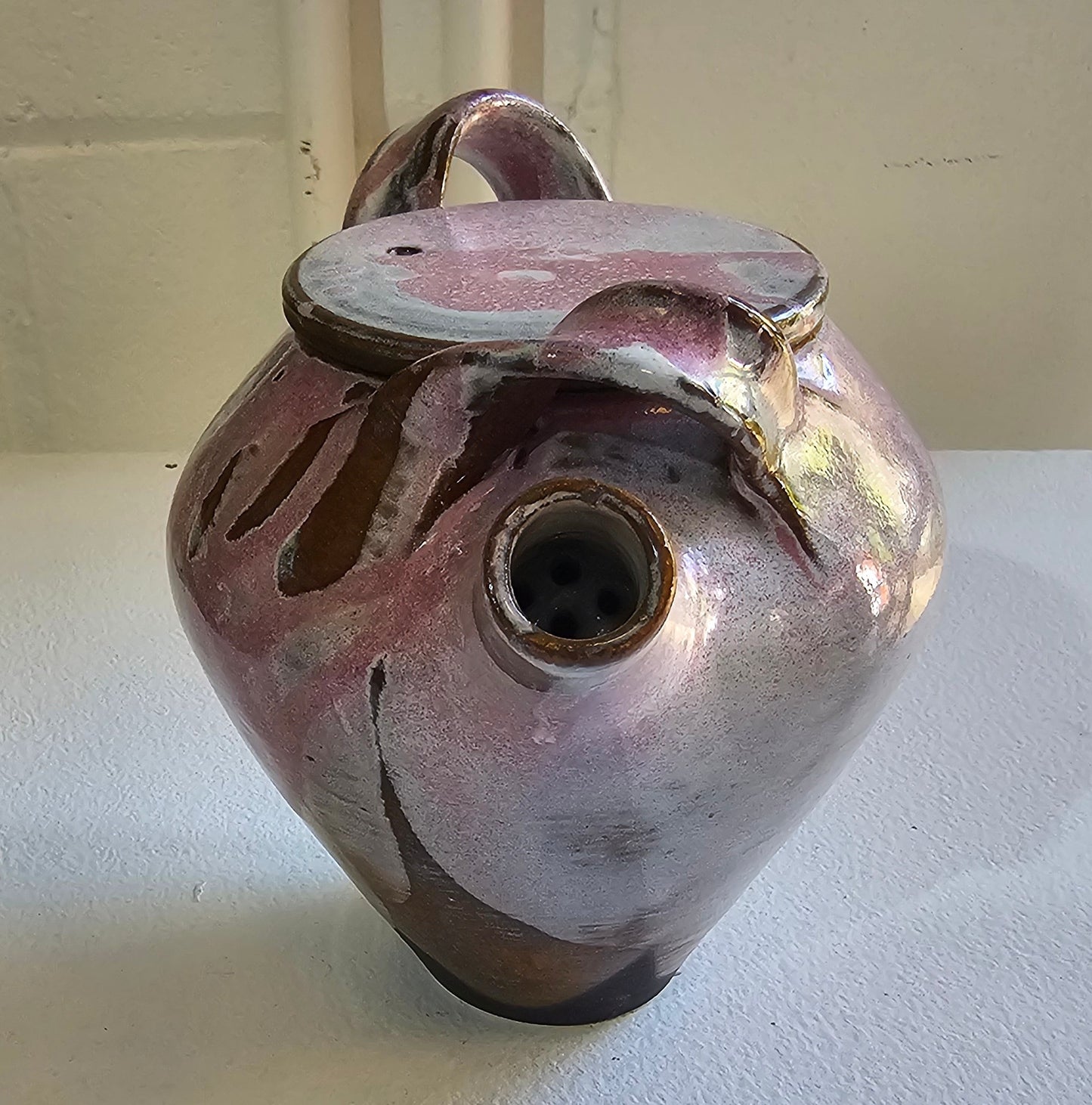 Pink Ceramic Teapot by Indigo Clay