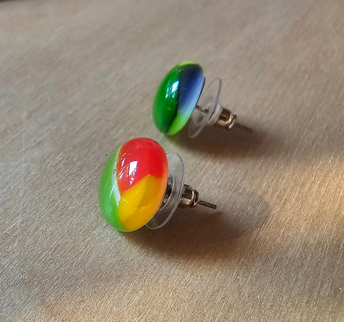 Glass Pebble Earrings by Joy Levins