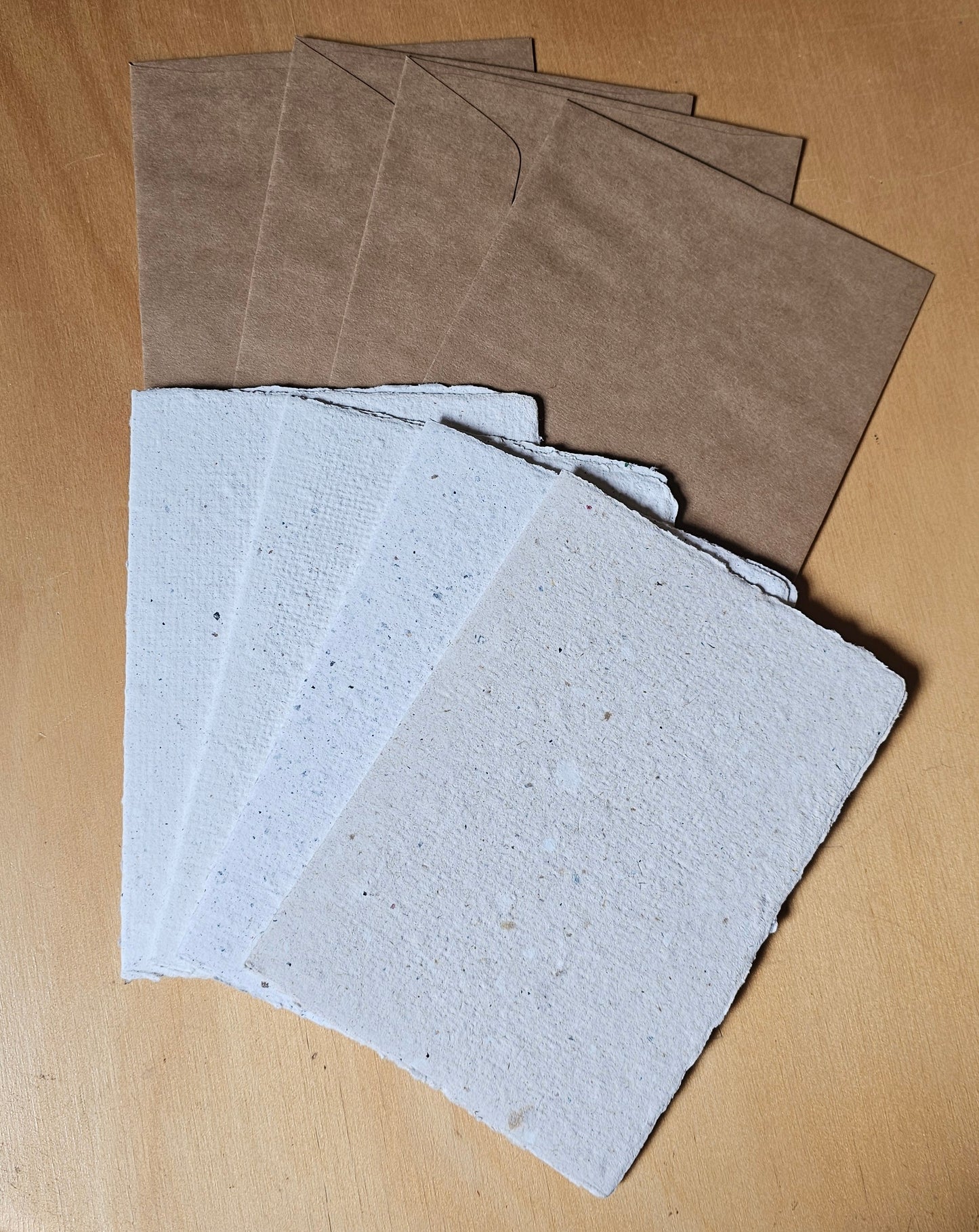 Handmade Card and Envelope Pack by Papescapes