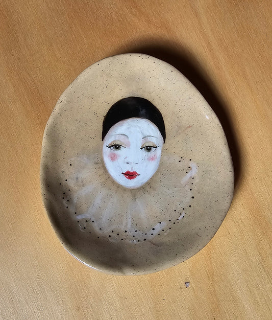 Pierot Trinket Dish by Story Street Ceramics