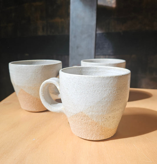 White Textured Mug by Indigo Clay