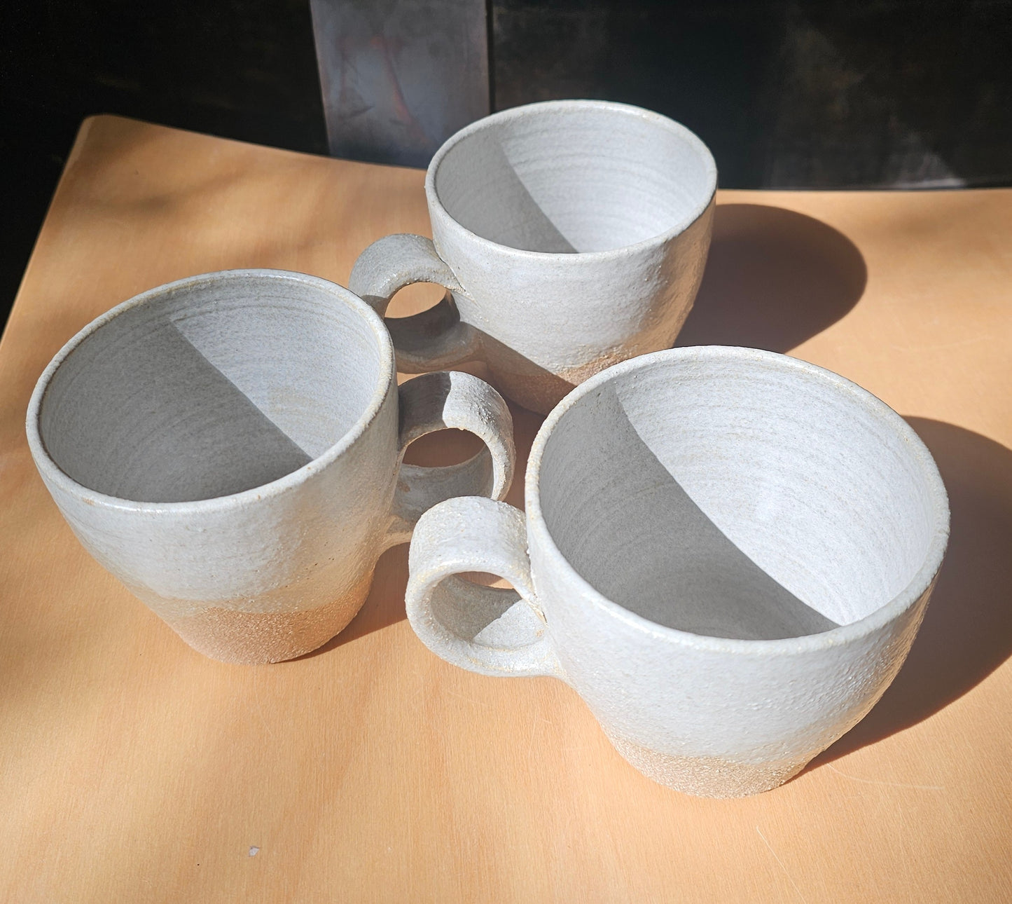 White Textured Mug by Indigo Clay