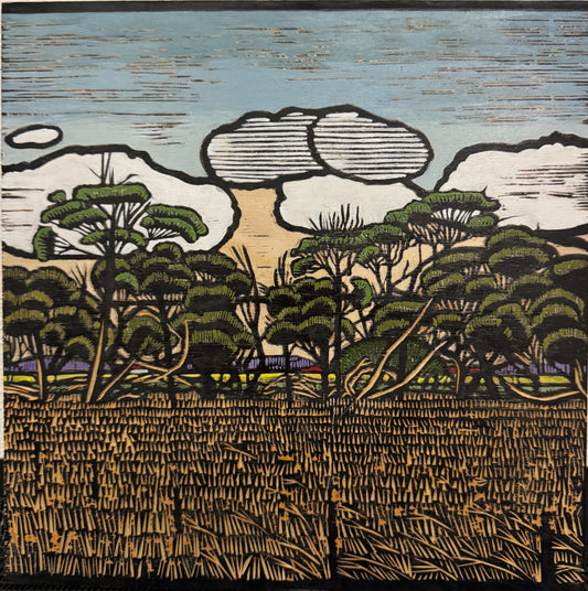 Wood Cut Melaleucas - Gail Kellett