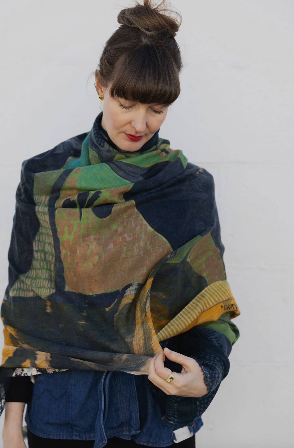 Dana Kinter -By Your Side 🐦 Cashmere Wool Scarf