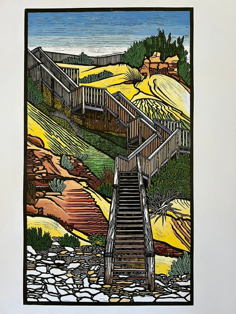 Coastal Steps by Gail Kellett