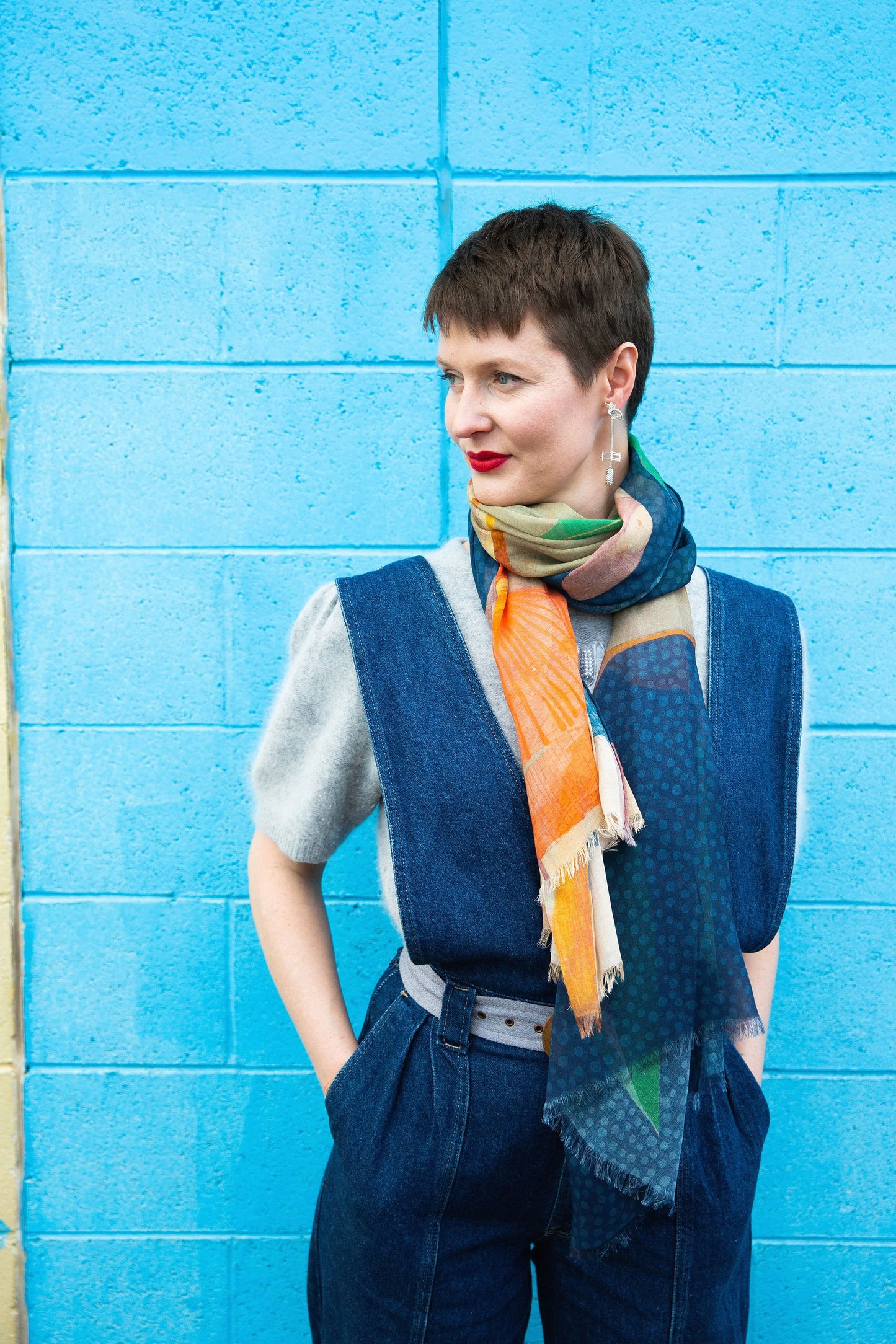 Dana Kinter - Falling Slowly 🌹 Cashmere Wool Scarf