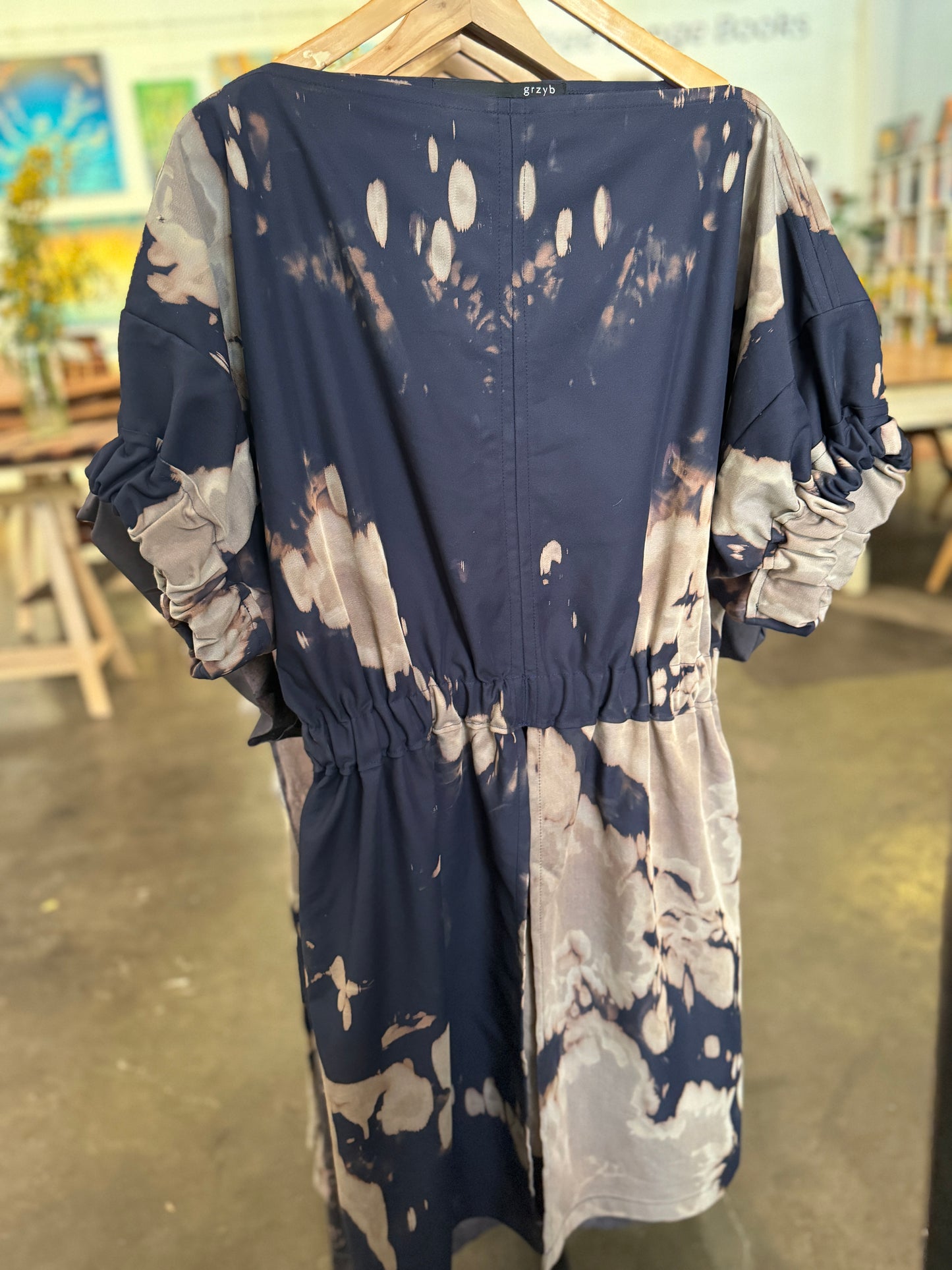Gathered Cotton Dress