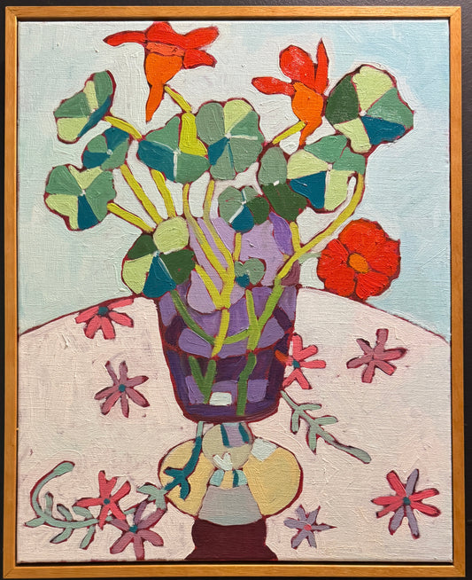 Purple Vase by Louise Vadasz