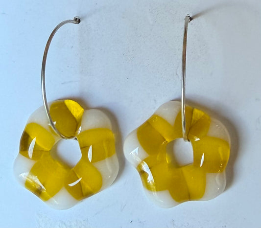 Flower Hoop Earrings - Joy Levins