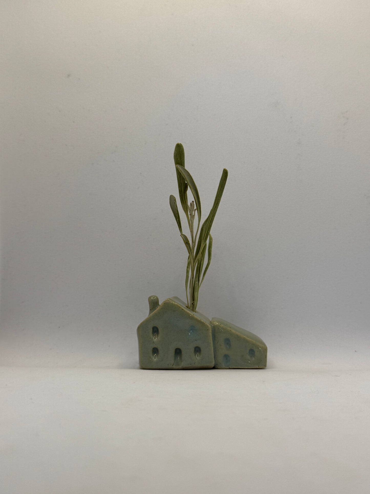 Mini House Bud Vase by Story Street Ceramics