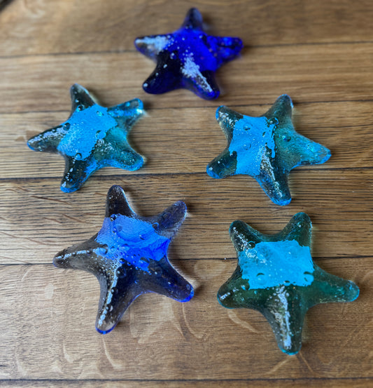 Small Glass Starfish by Caslake and Pedler