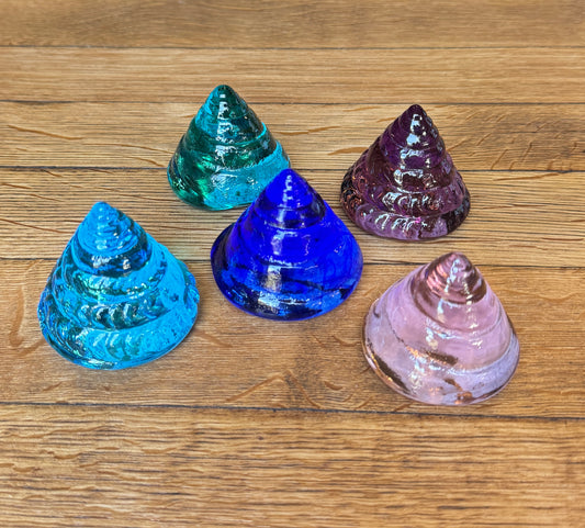 Small Glass Cone Shell by Caslake and Pedler