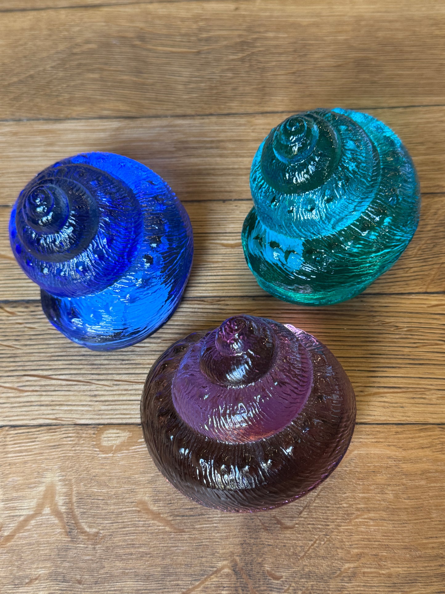 Large Glass Sea Snail Shell by Caslake and Pedler