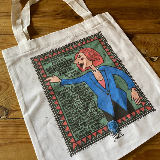 Julia Gillard Tote Bag by Sally Heinrich