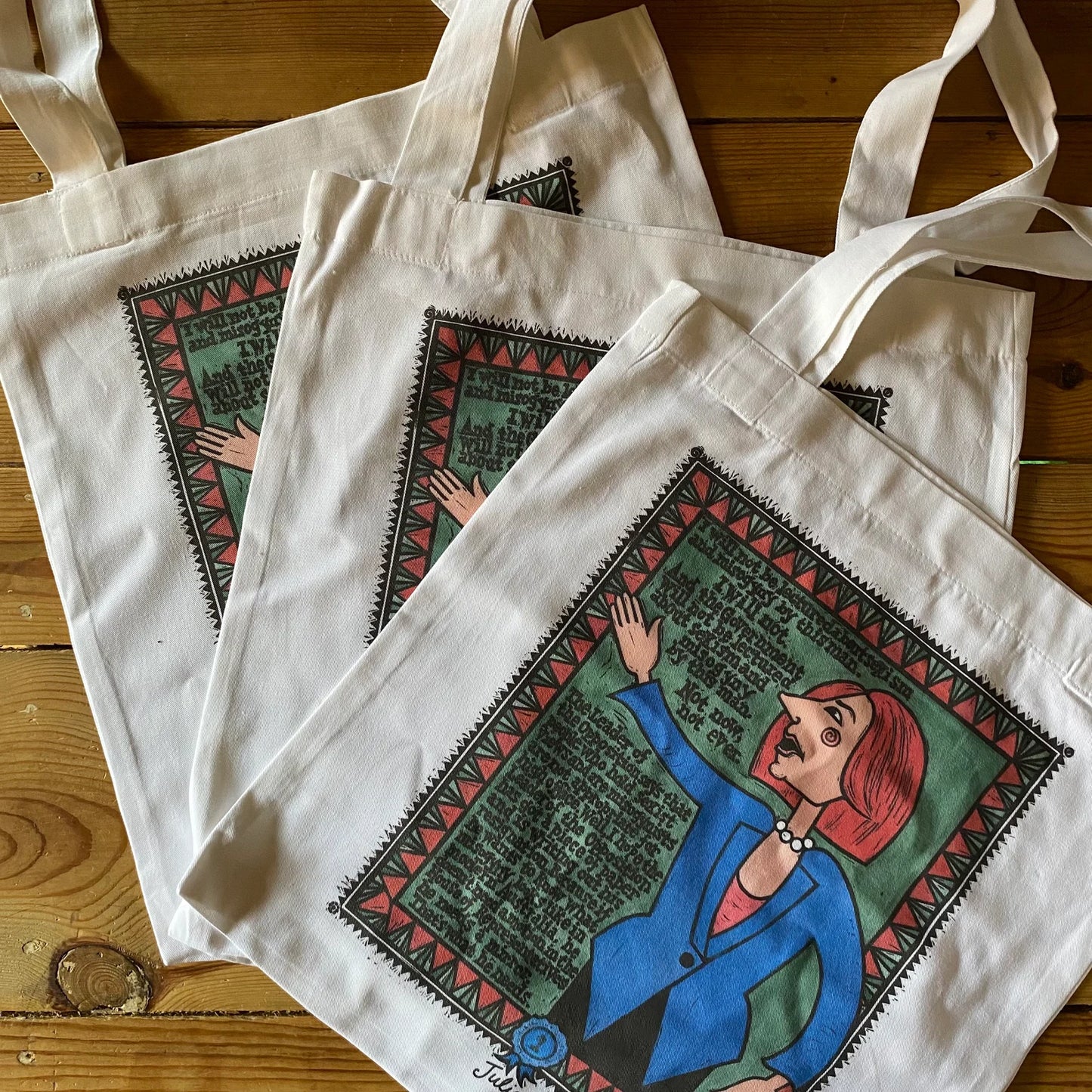 Julia Gillard Tote Bag by Sally Heinrich