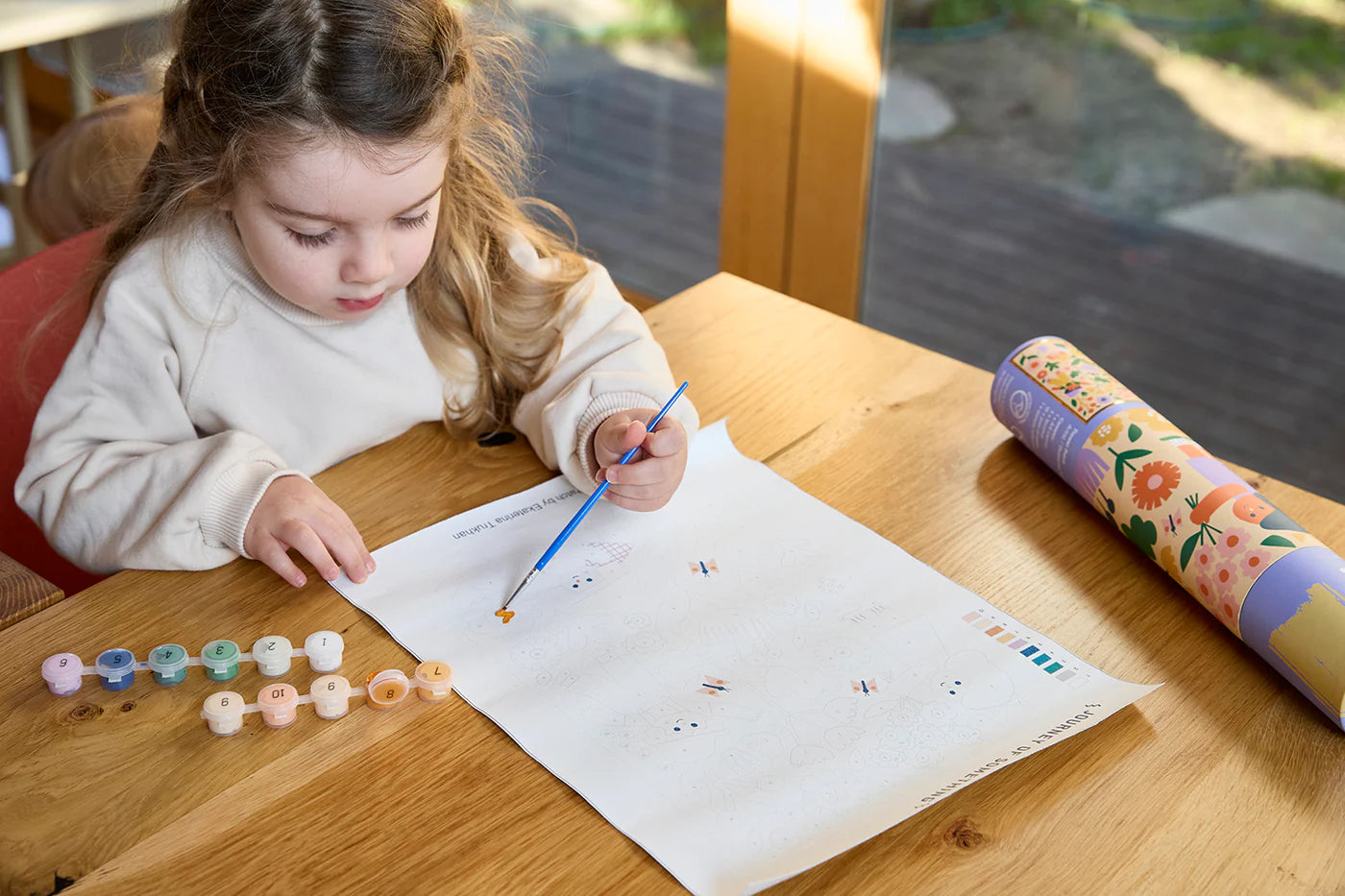 Flower Patch Paint by Numbers