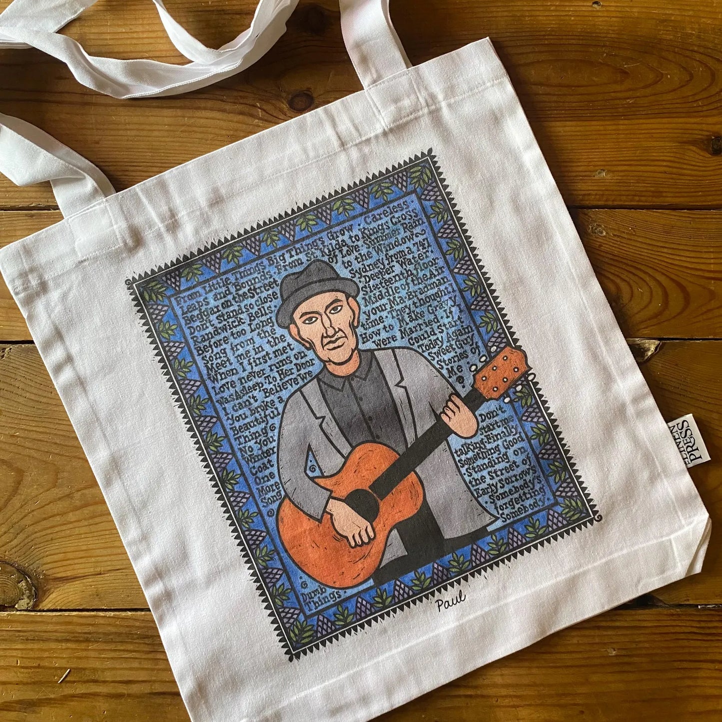 Paul Kelly Tote Bag by Sally Heinrich