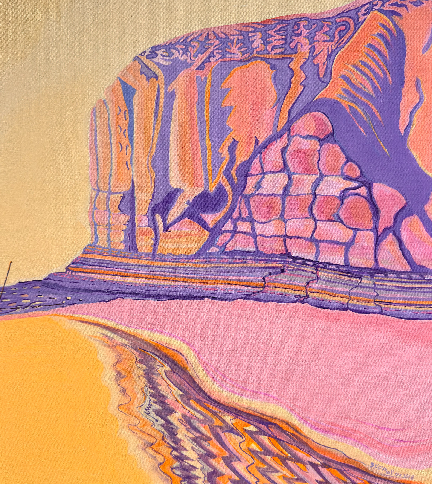 Evening Walk Pt Willunga, Lion's Head by Brian O'Malley