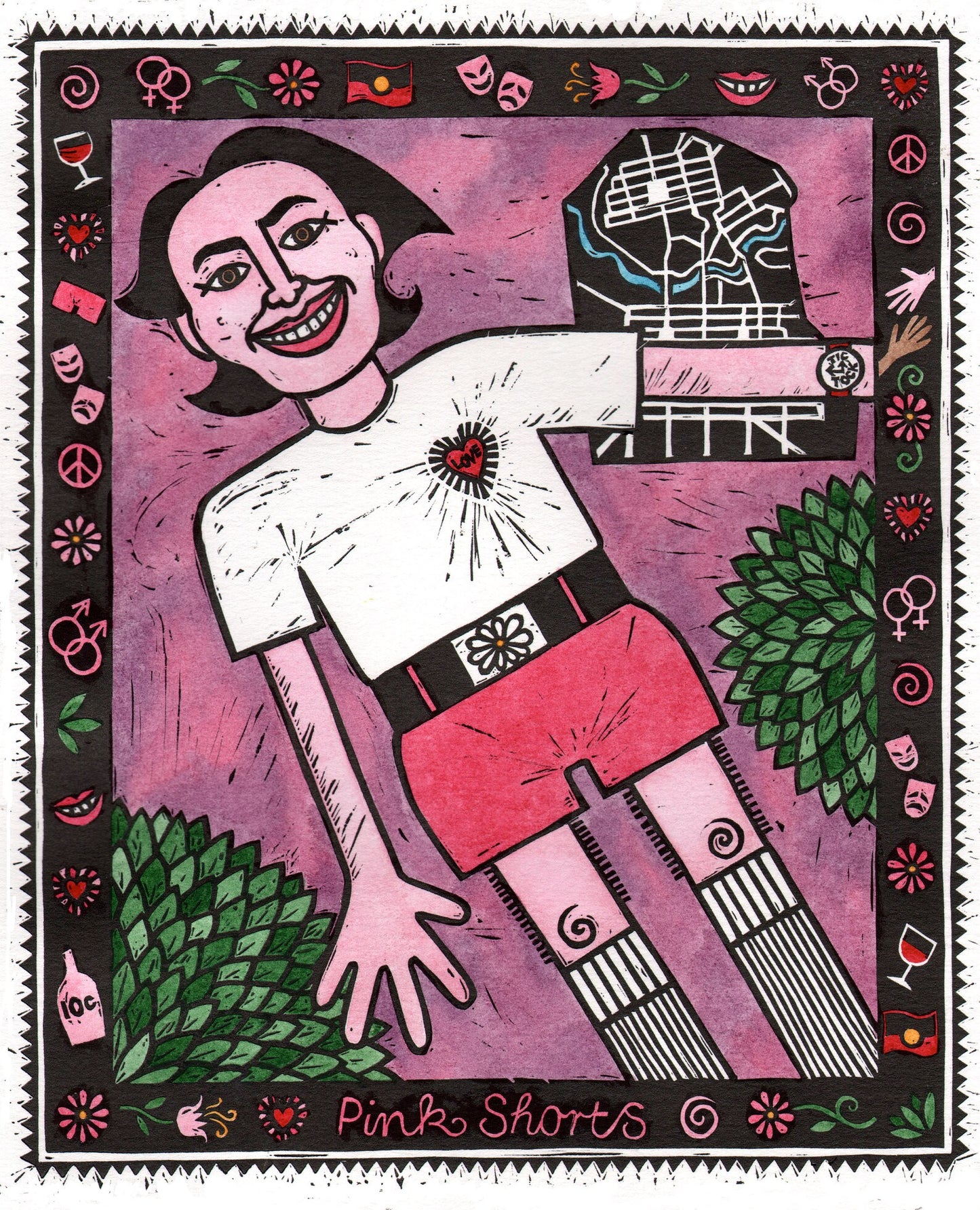 Don Tea Towel by Sally Heinrich