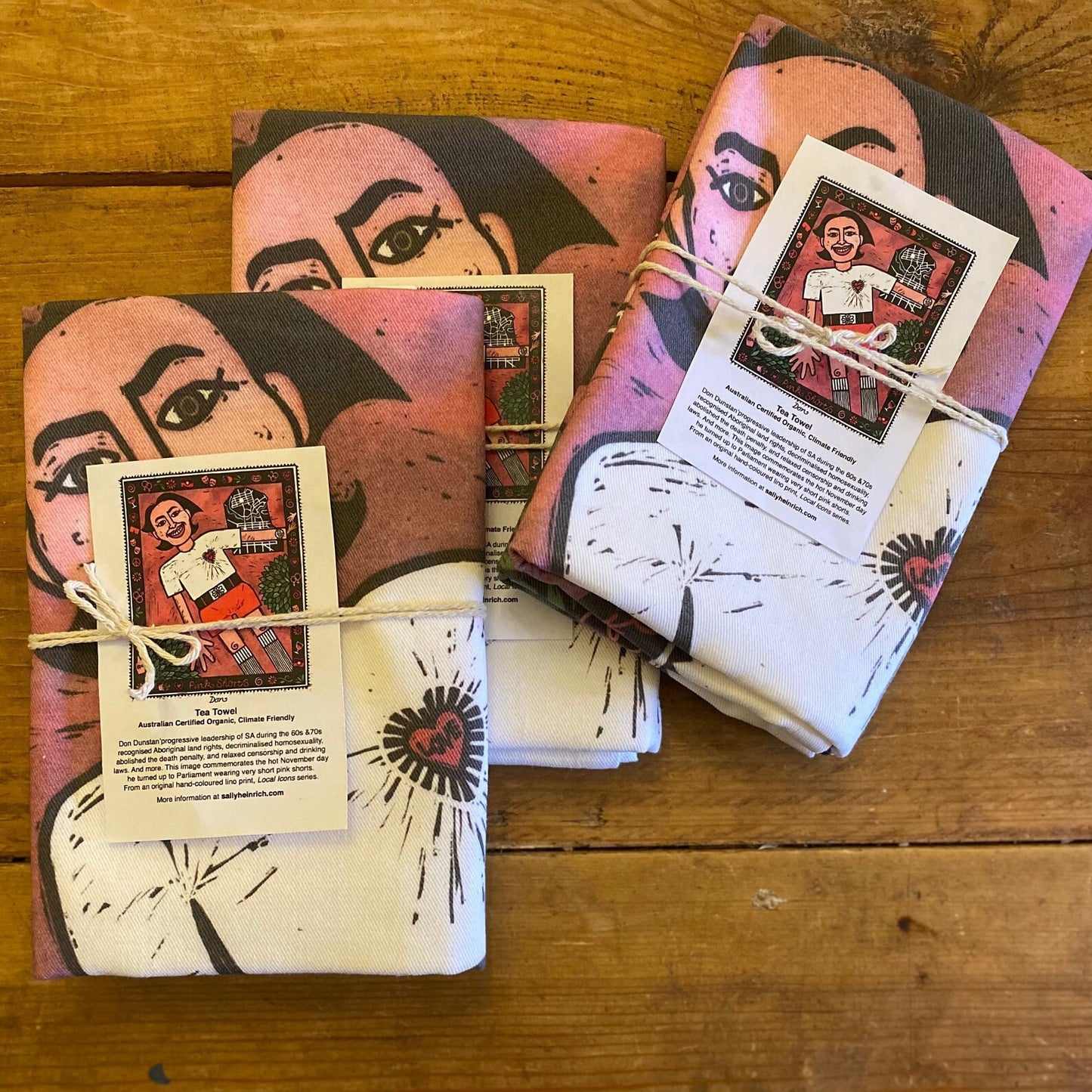 Don Tea Towel by Sally Heinrich