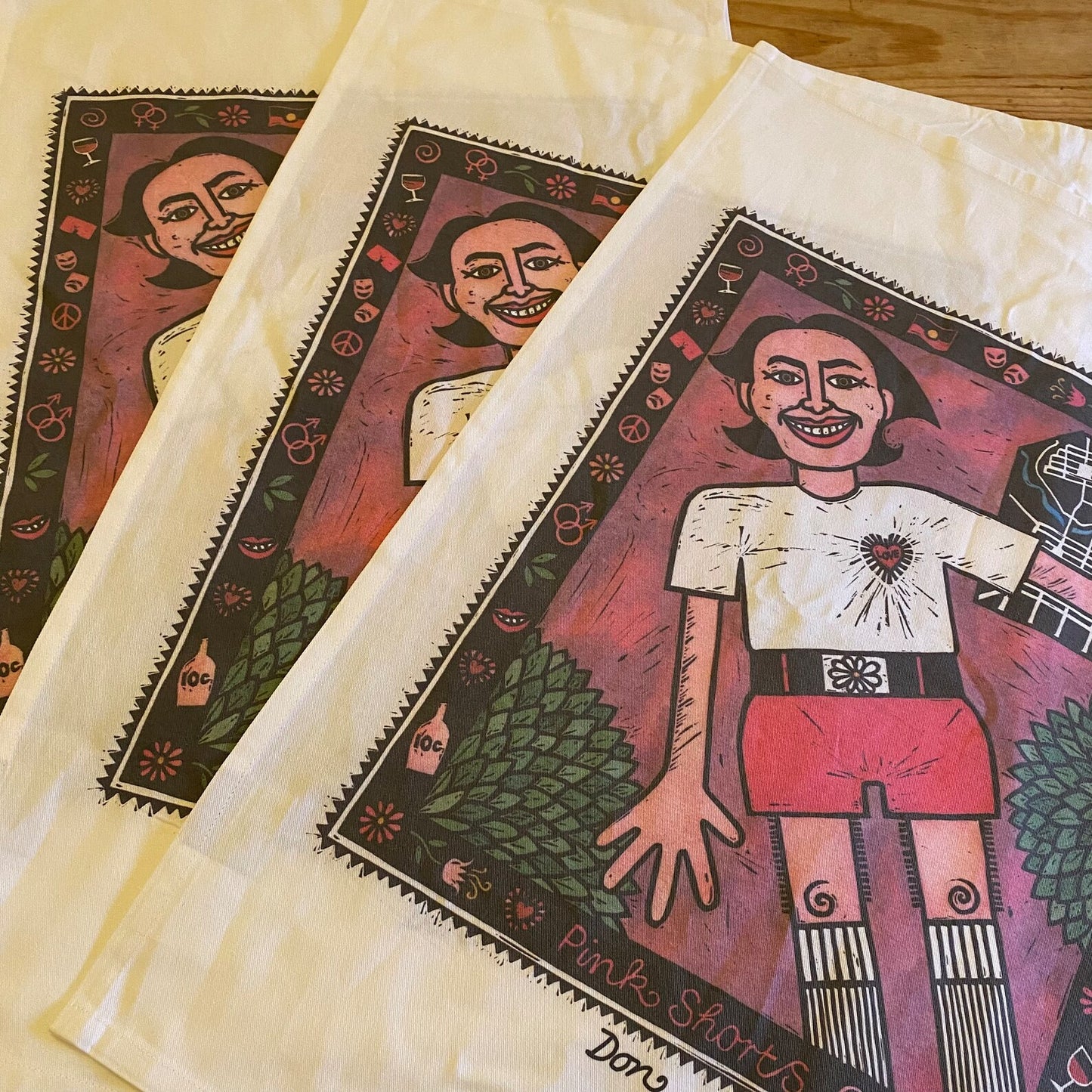 Don Tea Towel by Sally Heinrich