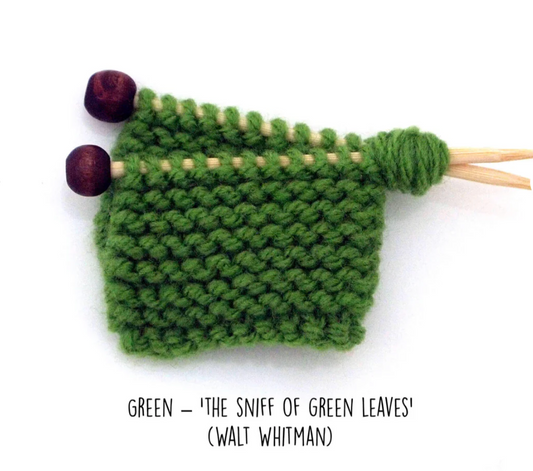 Light Green Knitted Brooch by Kitty Came Home