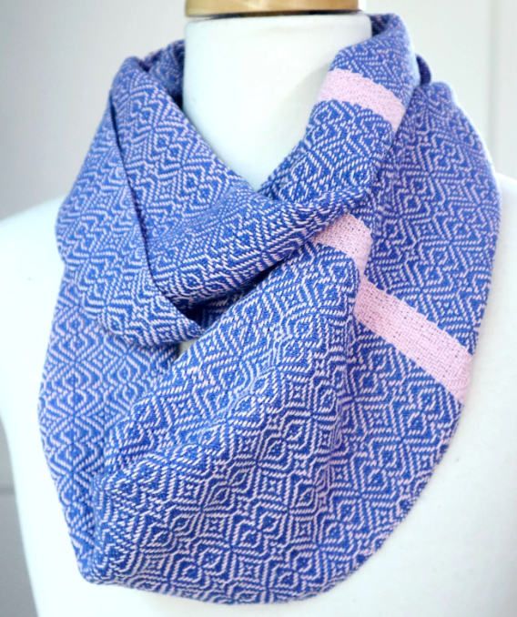 Blue Fruit Tingle Scarf by Threefold Designs