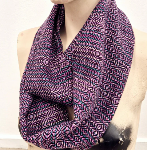 Pink Fairy Bread Scarf by Threefold Designs